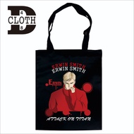 Erwin Smith Attack On Anime Zipper Tote Bag Drill CottonTITAN
