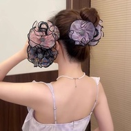 SL Fashion colored flower lace hair clip HR-47