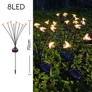 Vimite 6/8LED Solar LED Bee Lawn Light Outdoor Waterproofing Bush Sway Garden Festival Warm Light An