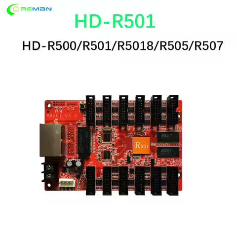 Huidu HD-R501 Full Color Receiving Card 12x Hub75 Ports T901 C15 video wall parts R708
