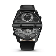 POLICE นาฬิกาข้อมือ THE BATMAN Edition  สายหนังสีดำ PEWJA2204901 นาฬิกาข้อมือผู้ชาย