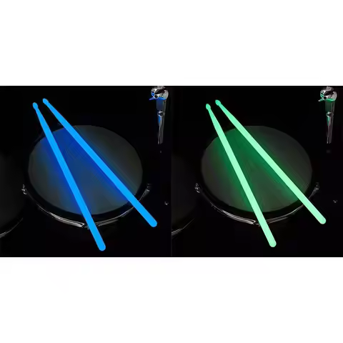 1 Pair Of Fluorescent Drum Sticks Jazz Drum Sticks Stage Performance Nylon Luminescent Drum Sticks 5