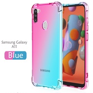 Carristo Samsung Galaxy A11 Anti-Shock Case Cover Rainbow Aurora TPU Soft Casing Housing