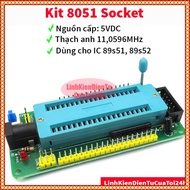 Kit 8051 40-Pin Expansion Socket - Integrated 89S52 Chip Loader, 89S/AVR charging circuit