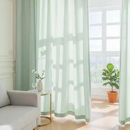 Premium French Ai Xiang Sheer Curtains, Green Fresh, Hotel Homestay, Dance Studio Window Screens, Li