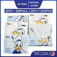 Disney Donald Duck Cartoon Pocket Tissue 160 Sheets 4 Ply Handkerchief Tissue Travel