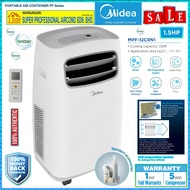 Midea 1.5hp Portable Air Conditioner MPF-12CRN1 ((ionizer)) Portable Aircond with Wireless Remote Co