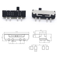 [fnuwtriy] 10Pcs 4 Pin Mini Slide Switch On-OFF 3Position Micro Slide Toggle Switch Miniature Horizo