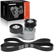 A-Premium Engine Serpentine Belt Drive Kit with Tensioner Compatible with Jeep KJ Series Liberty 200