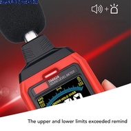 Sound Level Meter 30-130dB Range 0.1dB Resolution 1/2-inch Condenser Microphone