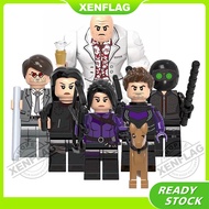 Marvel Superhero Kate Bishop Hawkeye Kingpin Miniatur Boneka Blok Bangunan Rakitan Hadiah Mainan