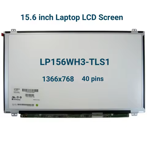 15.6 inch Laptop Lcd Screen LP156WH3-TLS1 LP156WH3 TL S1 LP156WH3 (TL)(S1) Display WXGA 1366x768 HD