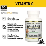 California Gold Nutrition, Buffered Vitamin C Capsules, 750 mg, 60 Veggie Capsules