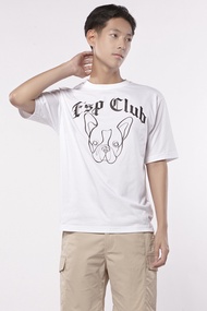 ESP เสื้อทีเชิ้ตเฟรนช์ชี่นีโอพังก์ ผู้ชาย สีขาว | Neo Punk Frenchie Tee Shirt | 03877