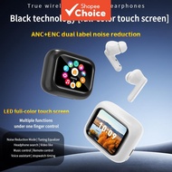 A6 Pro Earphones 【 Black 】 Wireless TWS Bluetooth Earpiece With Microphone Mini Earbuds 2.01" Touch 