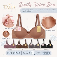TALLY BRA 7998 l CUP C l 3/4 CUP I WITH WIRE l THIN FOAM l SIZE 34-40 l 3 HOOKS l NYLON MATERIAL
