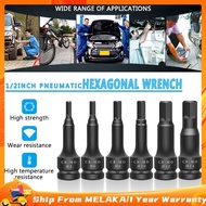 CR-MO Steel 1/2" DR Hex Drive Bit Impact Hex Bit Impact Hex Key 78mm Length Hex Driver Impact Bit So