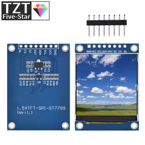 1/3PCS 1.54 Inch 1.54" Full Color TFT Display Module HD IPS LCD LED Screen 240x240 SPI Interface ST7