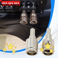 YOLA Car Speaker Wire Terminal, 0GA 4GA 8GA Pure Copper Car Audio Connector, Gold Silver Car Audio M