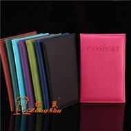 Sarung pasport, beg pasport, pengiklanan logo khas, kulit PU Inggeris, pemegang pasport nipis.