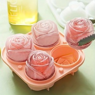 [Rose Ice] Rose Ice Hockey Mould Ice cube mold ice cube making tray  rose ice hockey mold ice tray/i