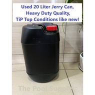 Used 25 Liter Jerry Can / Tip Top Condition like new/ Plastic Bottle / HDPE Container / Tong Air Dru