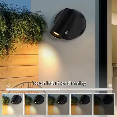 LED Light Magnetic USB Rechargeable Wall Light Spotlight Wireless Wall Lamp Reading Light Bedroom Be