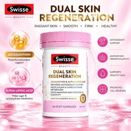 【100% Authentic】Swisse Dual Skin Regeneration 60 Soft Capsules Astaxanthin Skin Beauty Support