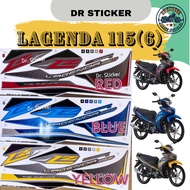 LAGENDA115 Stripe Stiker Sticker YAMAHA LAGENDA 115 115Z LAGENDA115 (6) BODY COVERSET COVER SET KAVE