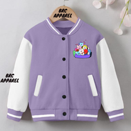 JAKET ANAK VARSITY BASEBALL BT21 STUMBLE GUY JAKCET ANAK PEREMPUAN LAKI LAKI UMUR 2 - 12 TAHUN