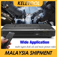 DVD Player Wall Mounted Kpop Portable VCD CD 110V-240V USB Multiple Playback Home Theatre Remote