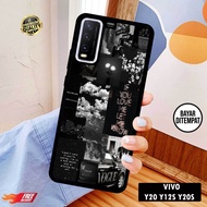 [COD]Promo Case Vivo Y20 Y12s Y20s Casing Hp Motif Aesthetic Black