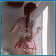 Cosplay hóa trang sơ mi tay dài kèm chân váy sexy Q606 - Áo sơ mi kèm chân váy gợi cảm - Đồ ngủ nữ q