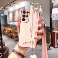 CASE SAMSUNG S23 S22 ULTRA S23 PLUS S23 ULTRA  S24 ULTRA SOFT CASE TALI SLEMPANG PLATING STRAP CASIN