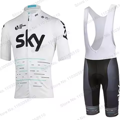 MENCycling Jersey Set Pro Team Ineos Sky Men Racing Bicycle Clothing Suit Breathable Mountain Bike C