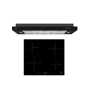 EF HB BI 583 A 4 Zones Domino Induction Hob + EF EFCH 9236T BK [90cm] Semi Integrated Hood Package Bundle!!