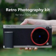Fotorgear Retro Photography Case kit for VIVO X200 Ultra Colde Shoe Magnetic Phone Cage with T-mount