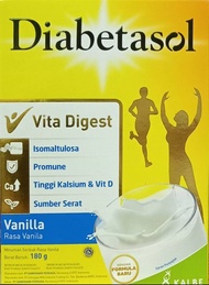 Susu Diabetasol Kemasan Box 180g / Susu Diabetasol 180 Gram Rasa Vanilla / Susu Diabetasol 180 Gram