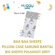 Baa Baa SHEEPZ BedTimeBuddy PILLOW COVER BIG SHEEPZ POLKADOT GRAY