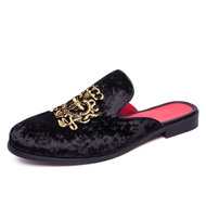 Half Shoes Topsider Soft Sole Loafer for Men Slippers Sandals W4XW ZGM5