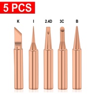 5 in 1 Mata Solder Tembaga  Ujung Solder Logam Tembaga  Solder Tip  Ujung Tembaga Murni  Tips Besi S
