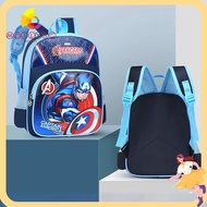 MOILYSG Student Bag,  Captain America Large Capacity Children School Backpack, Lightweight Spiderman Elsa School Accessory Shoulder Rucksack School