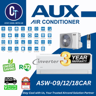 AUX Brand New R32 - C-Series INVERTER Room Air Conditioner (1.0HP to 2.5HP) 4-5 Star Energy Saving, 4D Airflow, Self Cleaning