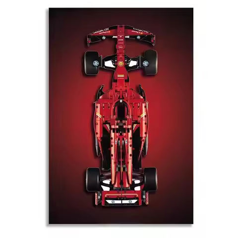 Wall Mount Display for LEGO 42207 Ferrari SF-24 F1 42171 Mercedes-AMG F1 W14 E 42206 Red Bull Racing
