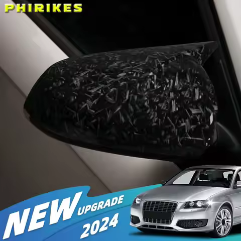 For Audi A3 S3 8P A4 S4 B6 B7 8E 8H A6 S6 C6 4F Sticking Side Wing Mirror Covers Caps Carbon Look