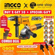 COMBO INGCO Angle Grinder 75W + Impact Hammer Drill 68W Set Kit OSOS