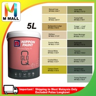 5L Nippon Paint Interior Q-Glo Delightful Greens & Blue Greens (1696-1766)