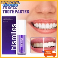 Hismile V34 purple toothpaste colour corrector Whitening teeth karang gigi Ubat Pemutih Gigi Stain R