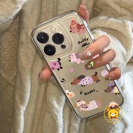 Happy Sausagedog Dachshund Dog Phone Case For Realme 12 12X 11 10 9 Pro Plus 11X 10T 9i 8 7 6 5 3 2 