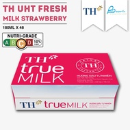 TH True Milk UHT Strawberry Fresh Milk 48 X 180ML